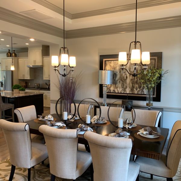 Dining Room, Formal Dining, Lighting, Artwork, Color Consultation, Creative Ways to Use Color, Painted Trim