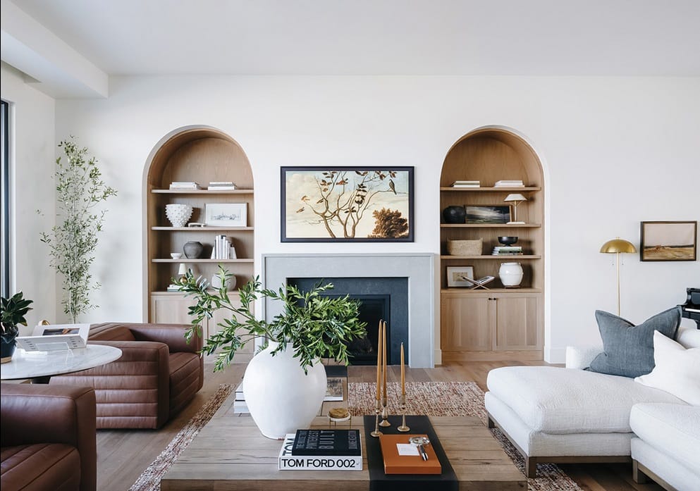 Beautifully designed living room with warm tones and personalized decor, symbolizing successful collaboration.